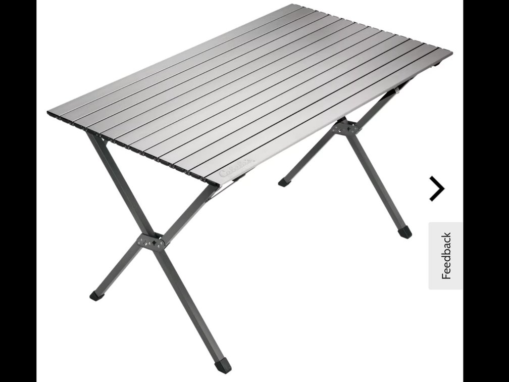 Aluminum Roll Top Table