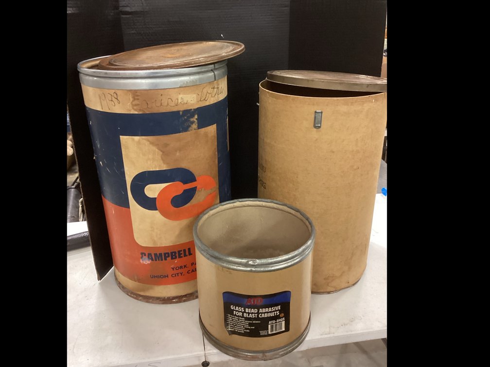 Card Board Storage Containers 2 With Lids - 1 Without