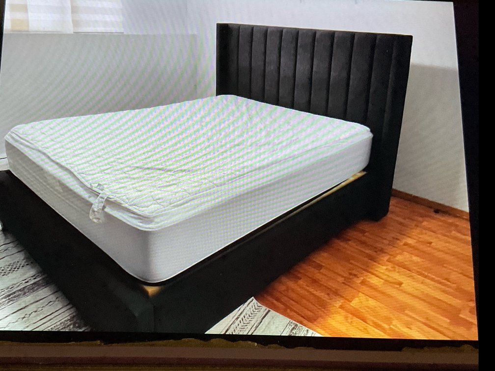 Queen Bed With Frame & Headboard