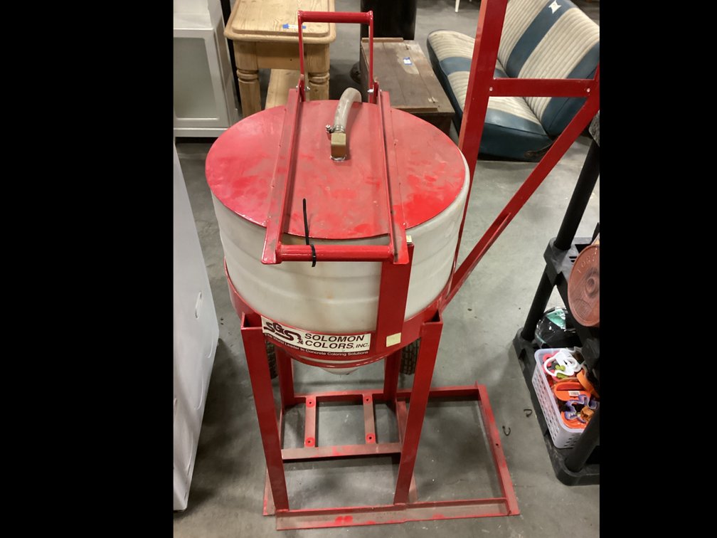Cone Tank And 2 Wheel Cart