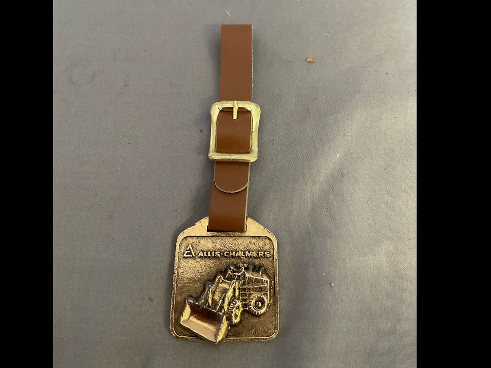 Allis Chalmers Brass Pocket Watch Fob