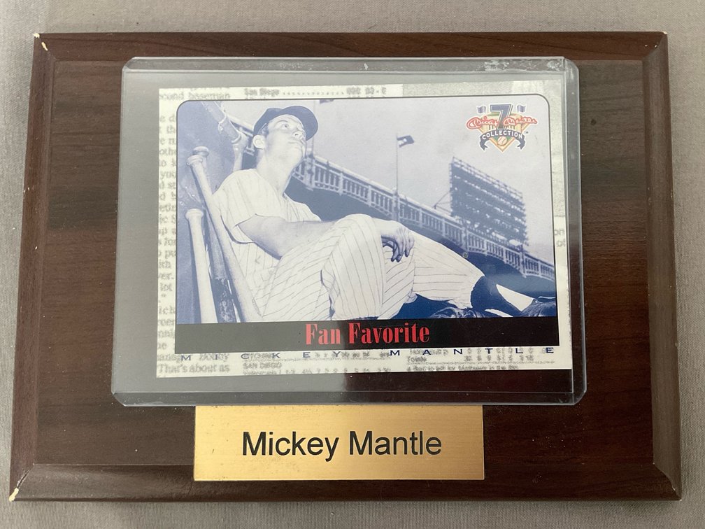 Mickey Mantle Fan Favorite Plaque