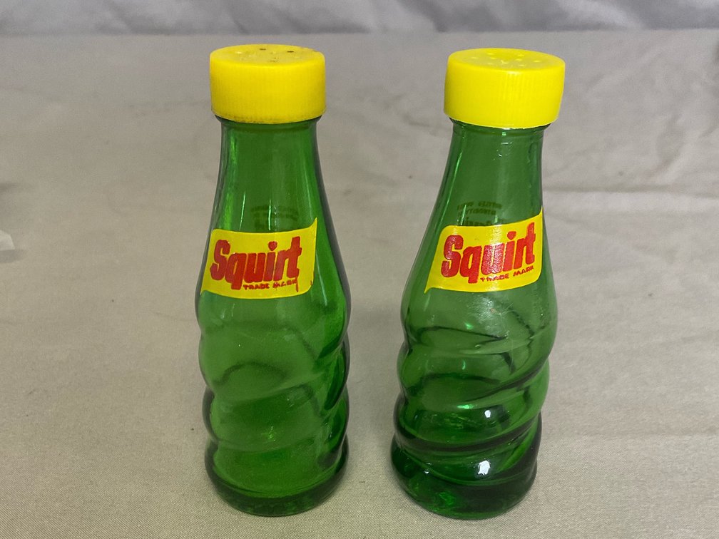  Squirt Soda Pop Advertising Salt And Pepper Shakers