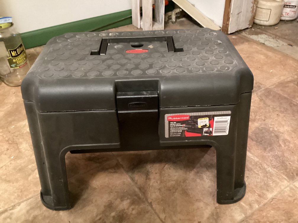 Rubbermaid Step Stool Tool Box