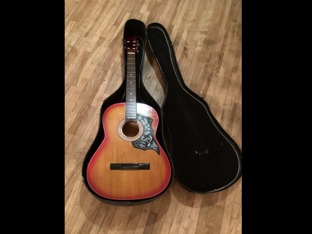 Unbranded Vintage Guitar And Case
