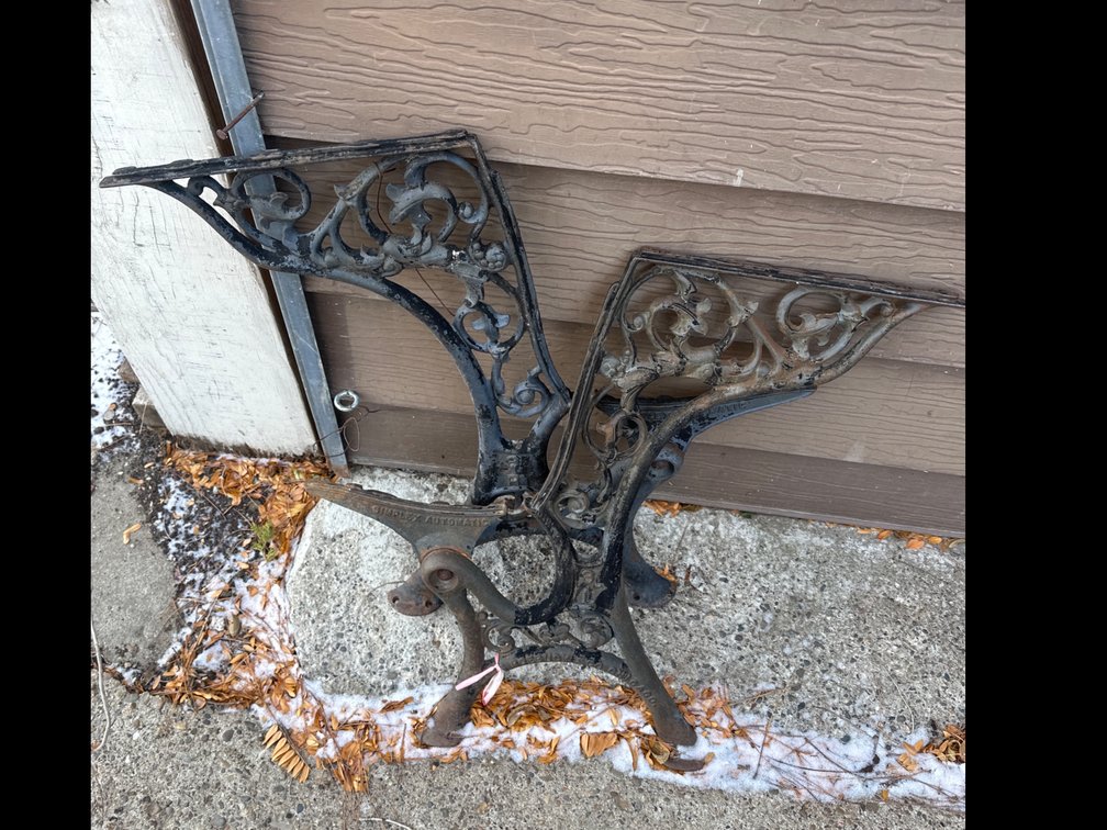 2  Cast Bench Ends 
