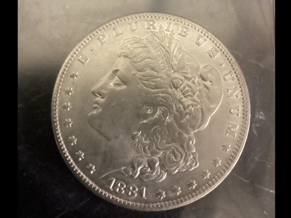 1881 P Morgan Silver Dollar 