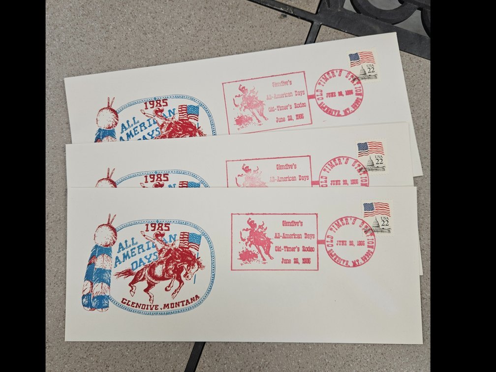 Glendive Montana All-American Days Envelopes