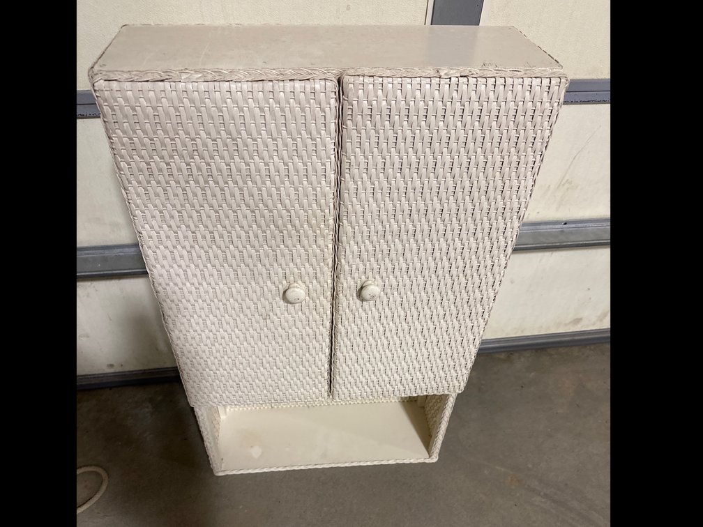 Wicker Storage Cabinet 