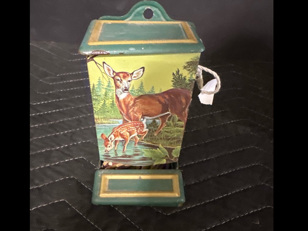 170’S Jasco Litho Match Box Holder 