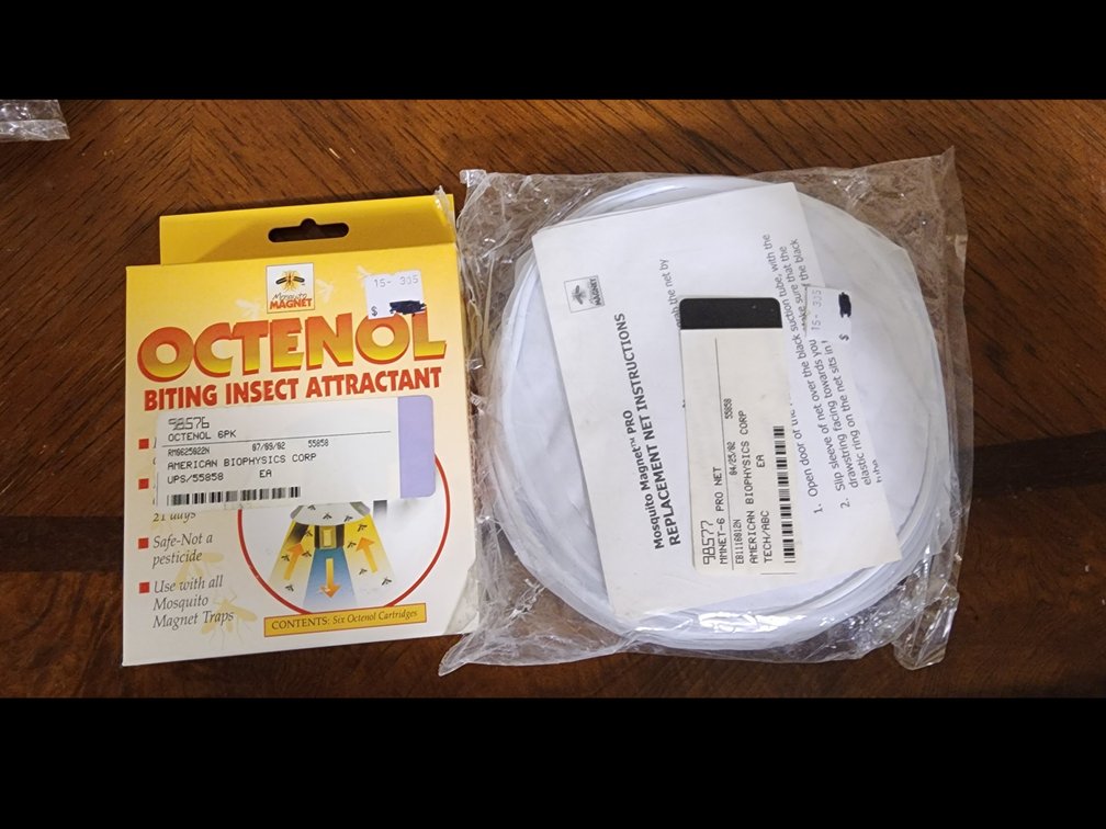 Octenol Biting Insect Attractant and Nets