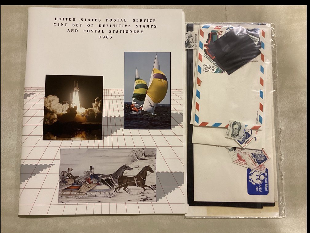 United States postal Mint Set Stamps And Stationary 1983