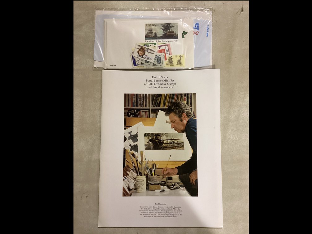 United States Service Mint Set of 1980 Definitive Stamps and Stationery