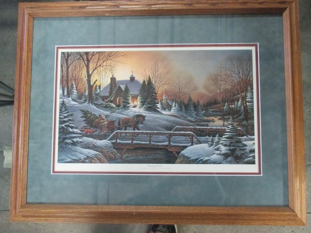 Terry Redlin Print Framed and Matted