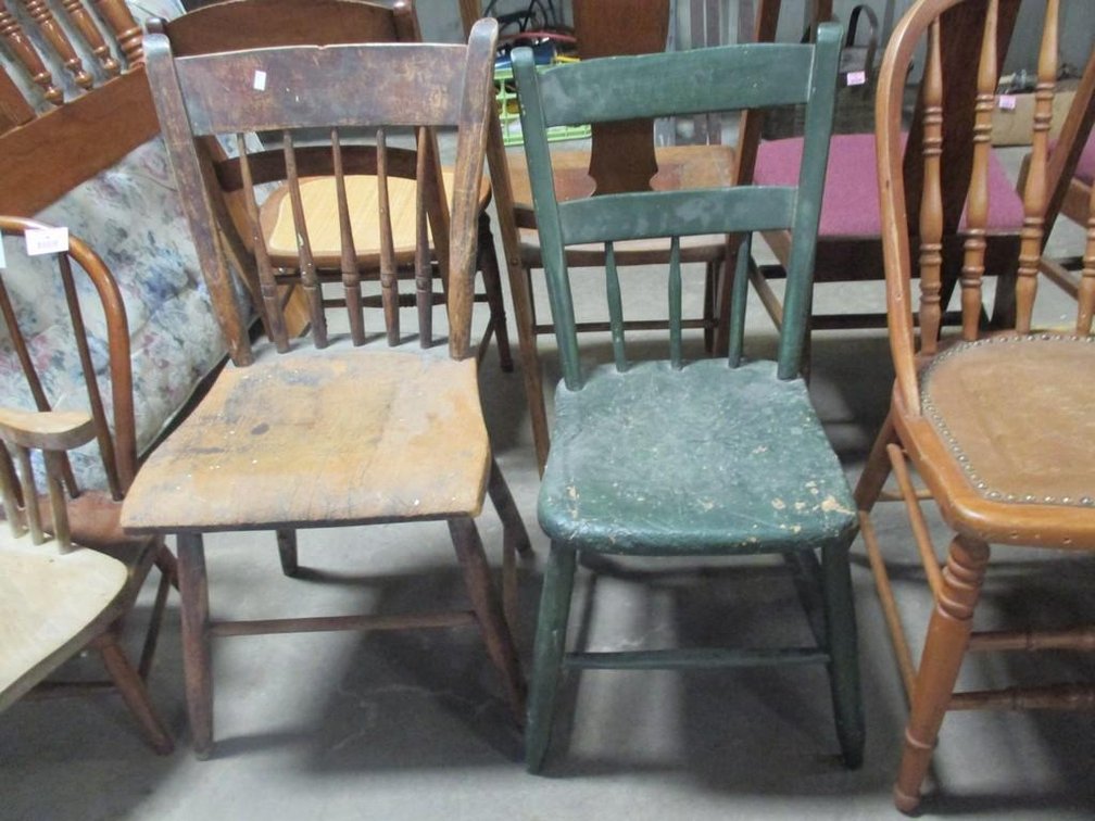 (2) wooden Chairs