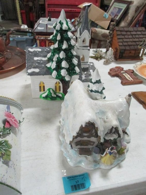 (3) Vintage Christmas houses