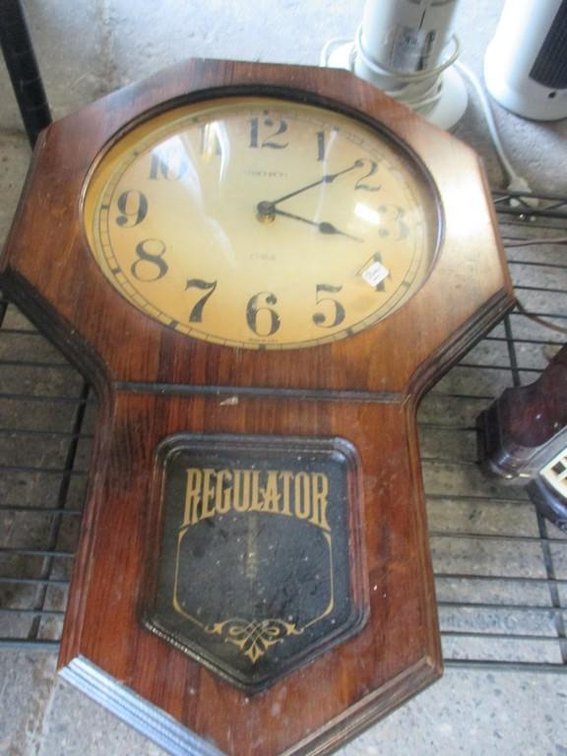 Verichron quartz regulator wall clock