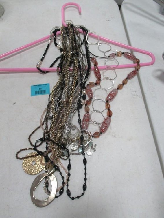 Group of costume jewelry necklaces
