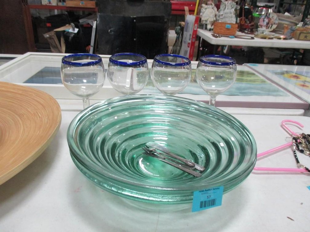 Handblown glass group