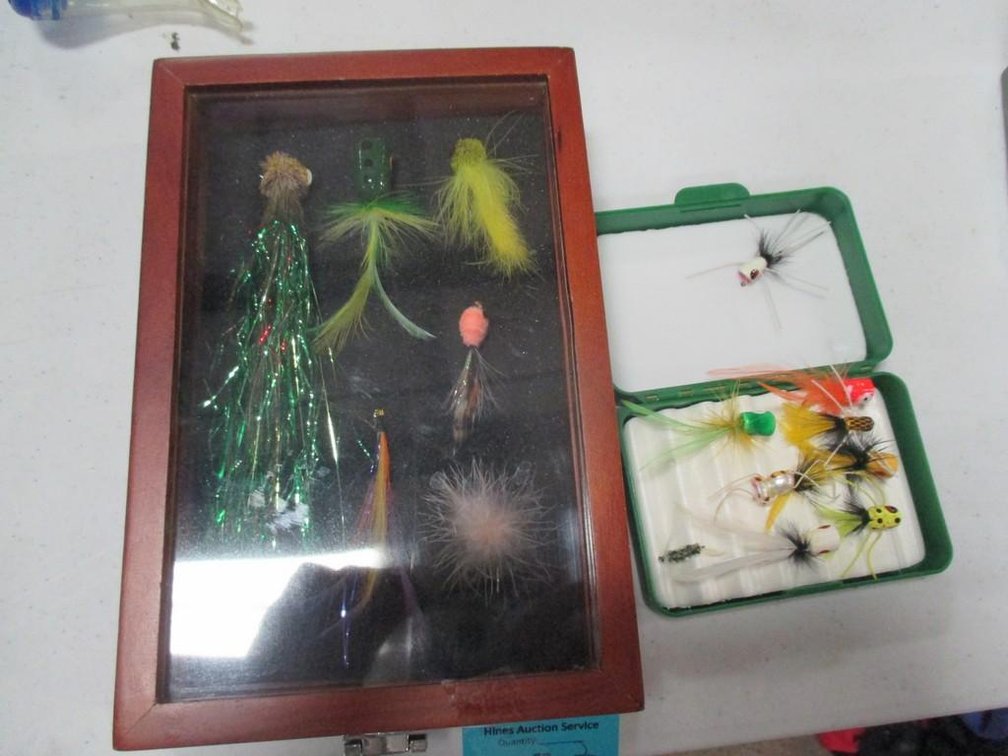 Fishing lures in cases