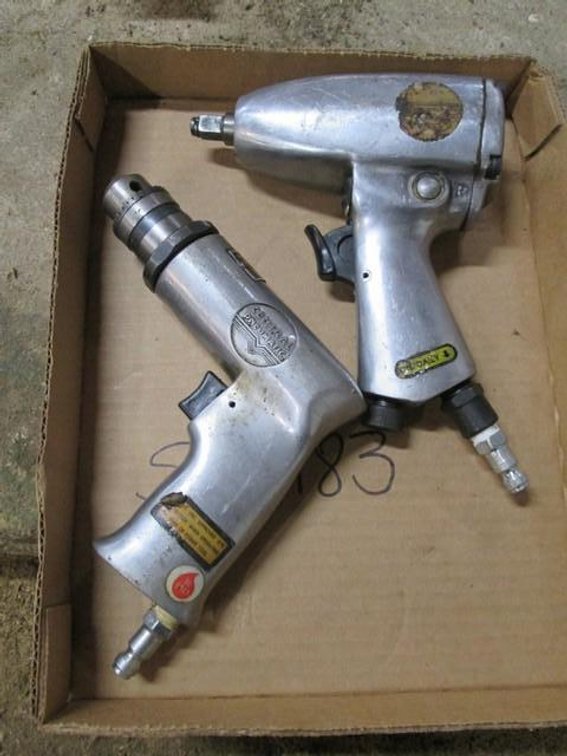 (2) Central Pneumatic air tools