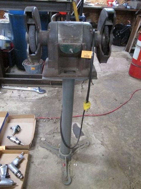 Sears 7" bench grinder on stand