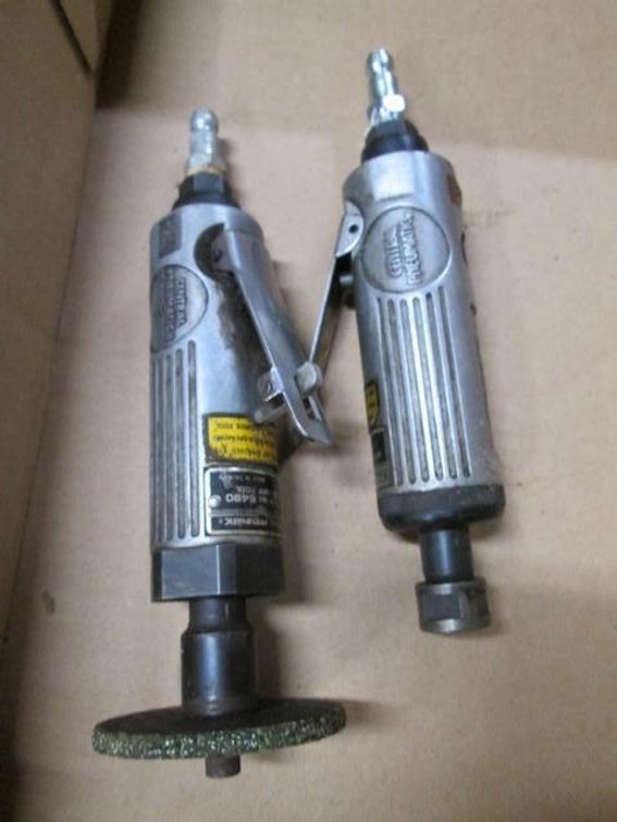 (2) Central Pneumatic 1/4" die grinders