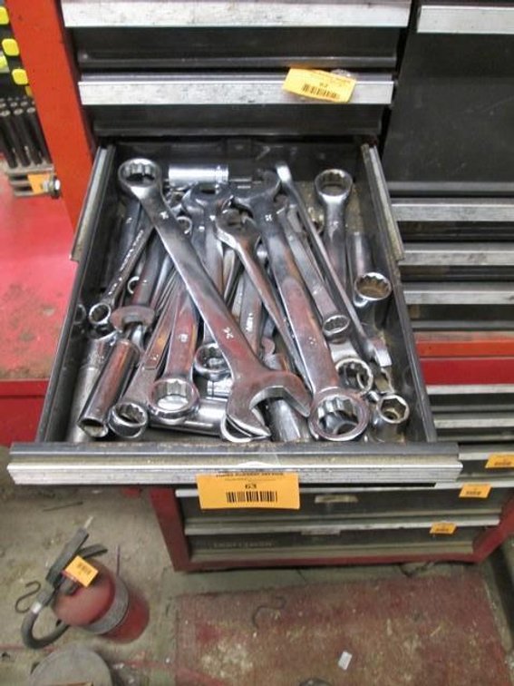 Drawer of metric wrenches and sockets