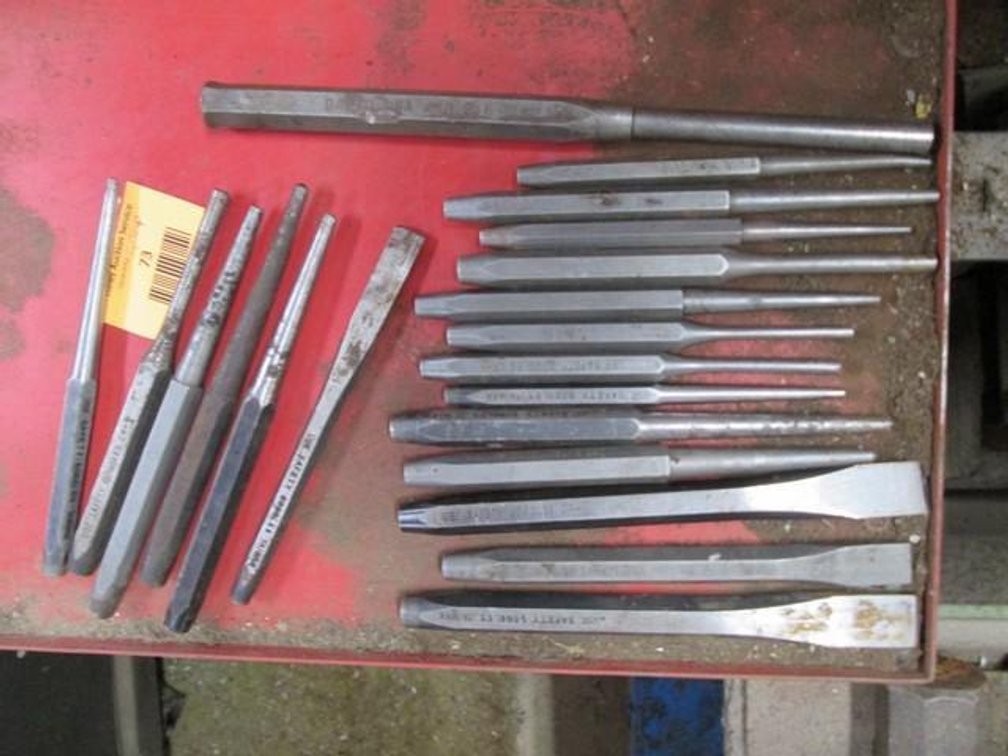 Group of chisels and punches