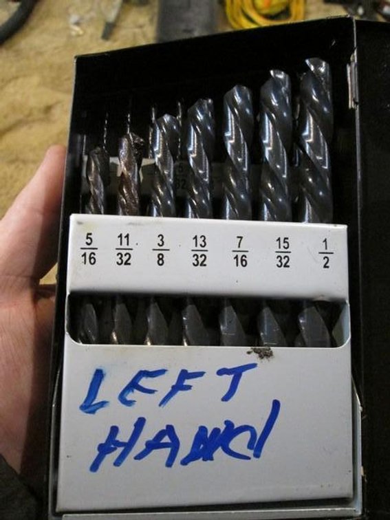 Ironton left hand drill bit set