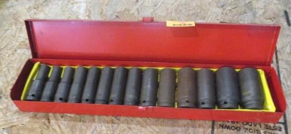 Genius 1/2" drive metric impact socket set