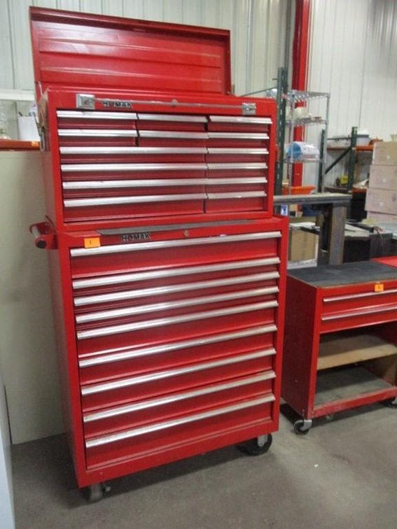 Homak 2 pc metal tool chest