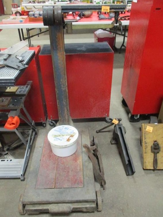 Reliable upright antique  scale