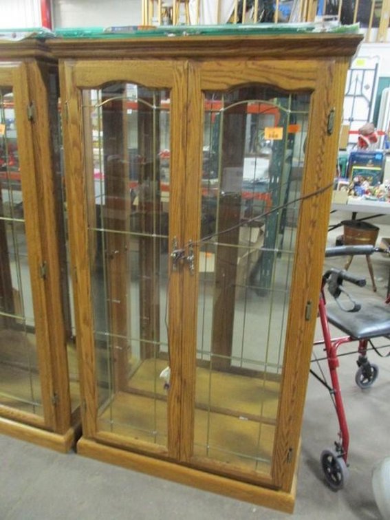 Oak display case