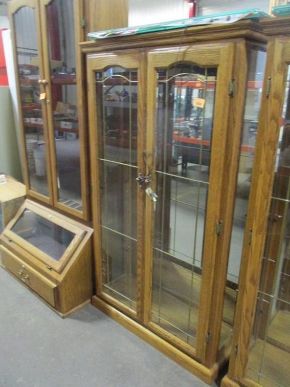 Oak display case