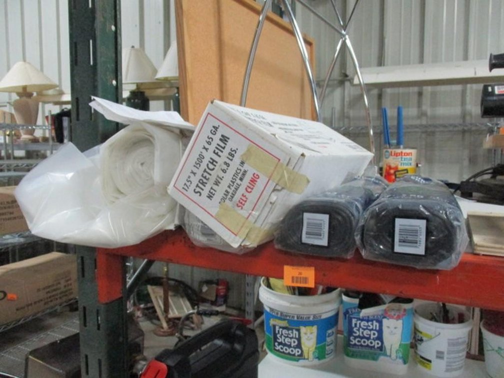(5) rolls of plastic sheeting
