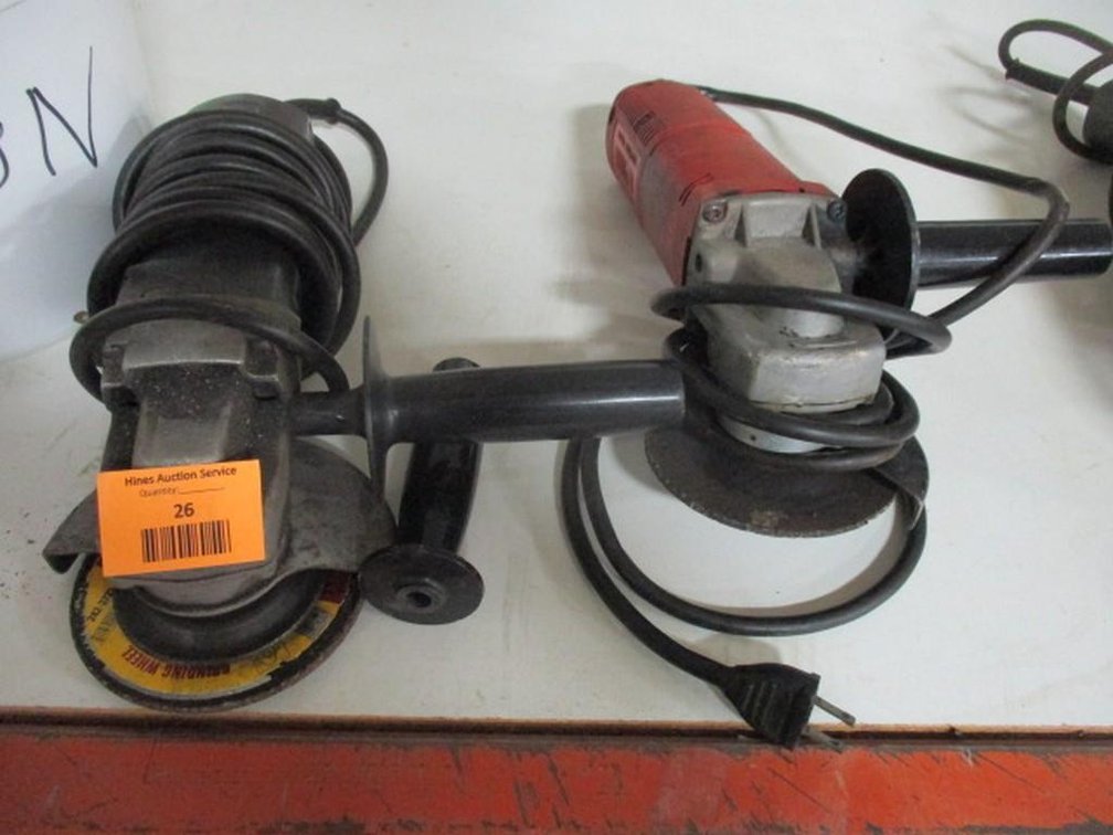 (2) electric power grinders