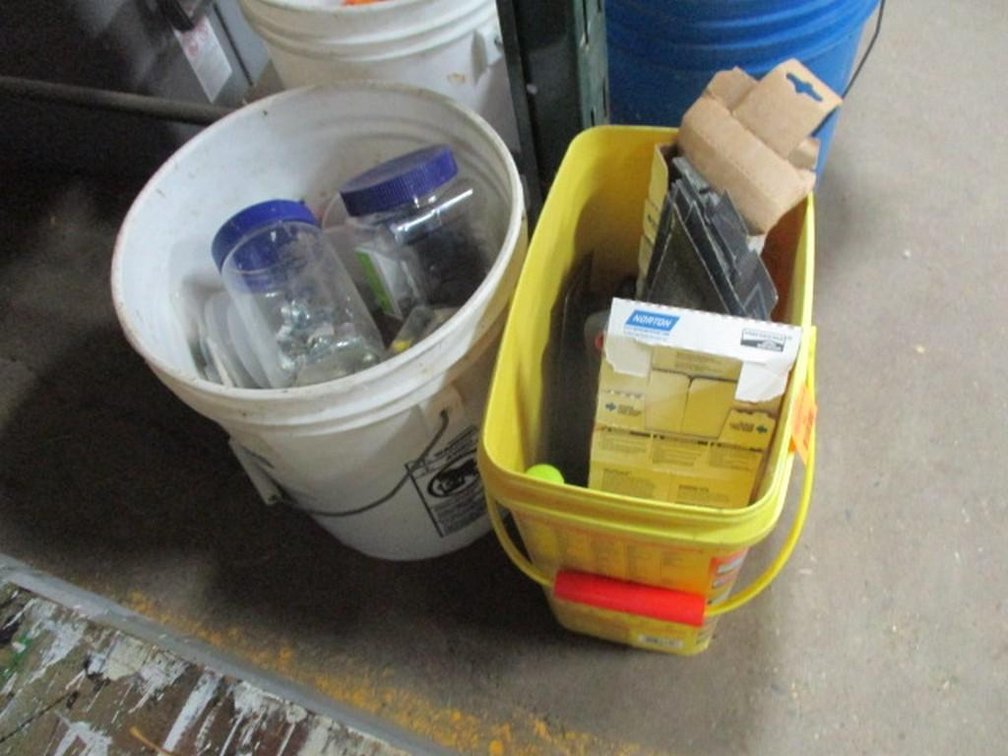 (2) pails of hardware
