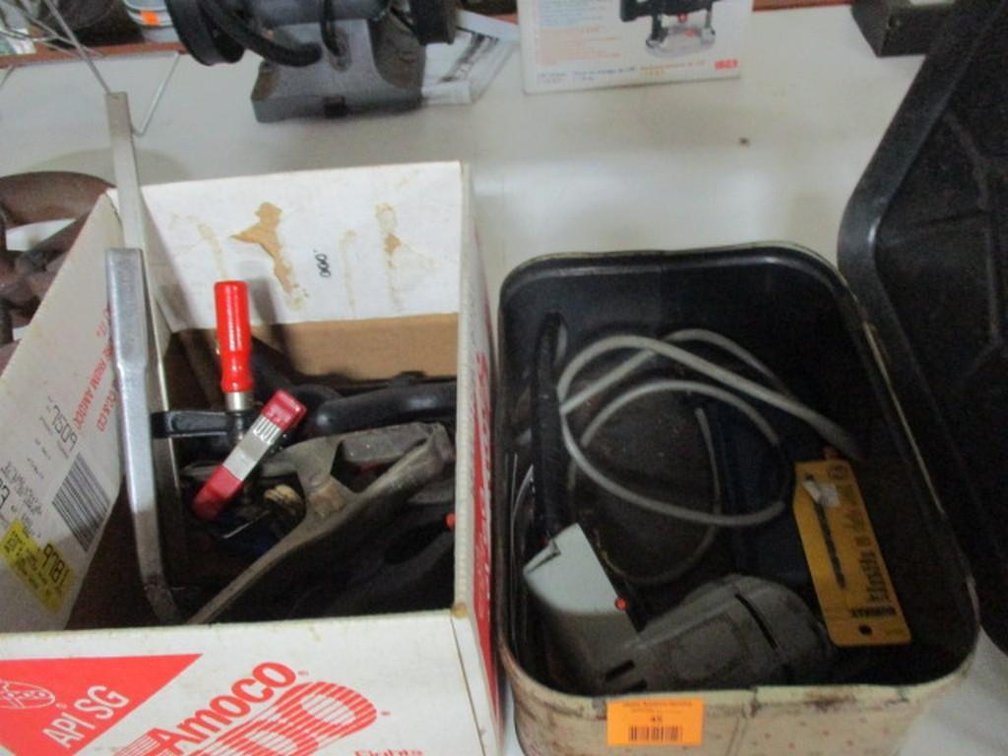 (2) boxes of tools