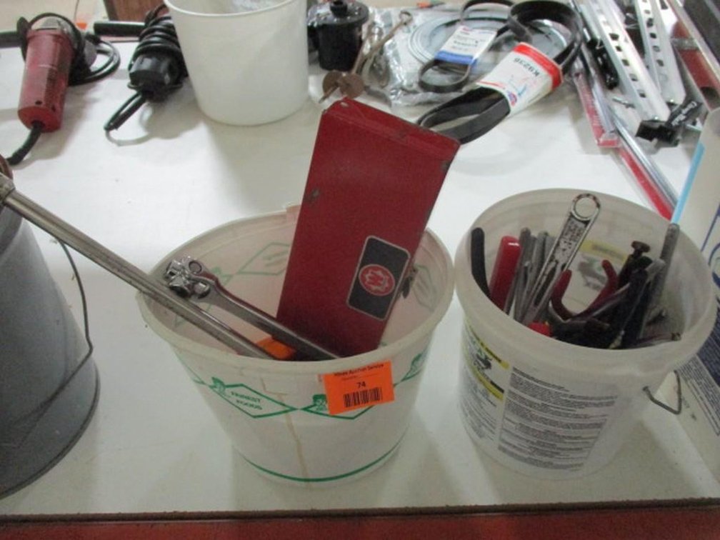 (2) Pails of tools
