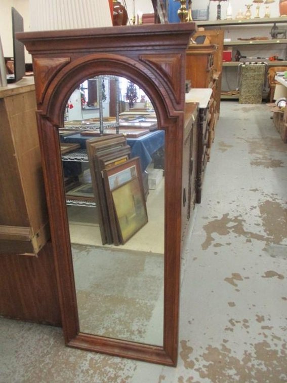 Thomasville oak wall mirror