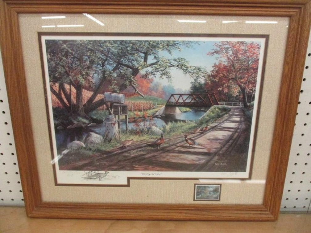 Ken Zylla "Nary A Care" signed print