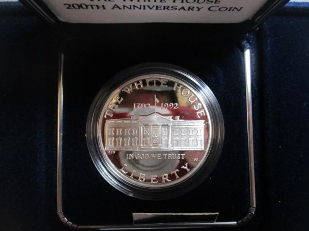 1992-W White House 200th Anniversary proof silver coin