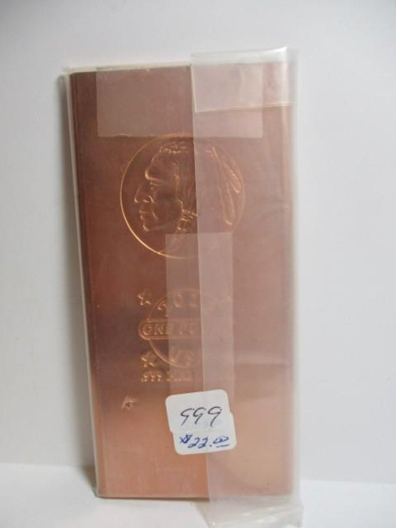 2012 1-pound copper bar