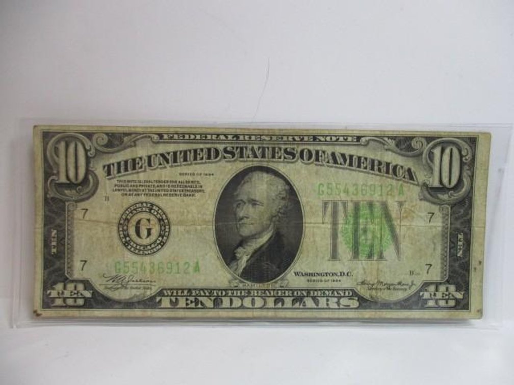 1934 $10 Chicago Federal Reserve note
