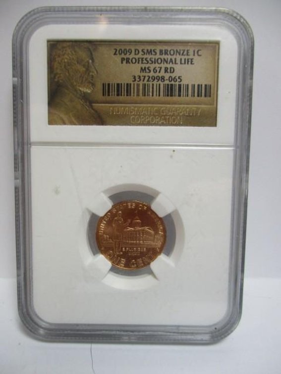 2009 Lincoln Professional Life cent MS67RD