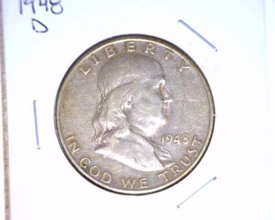 1948-D Franklin half dollar