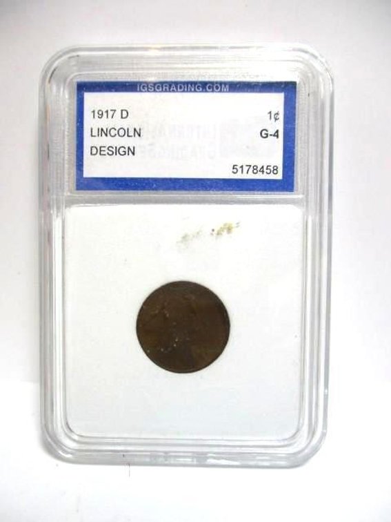 1917-D Lincoln cent G4
