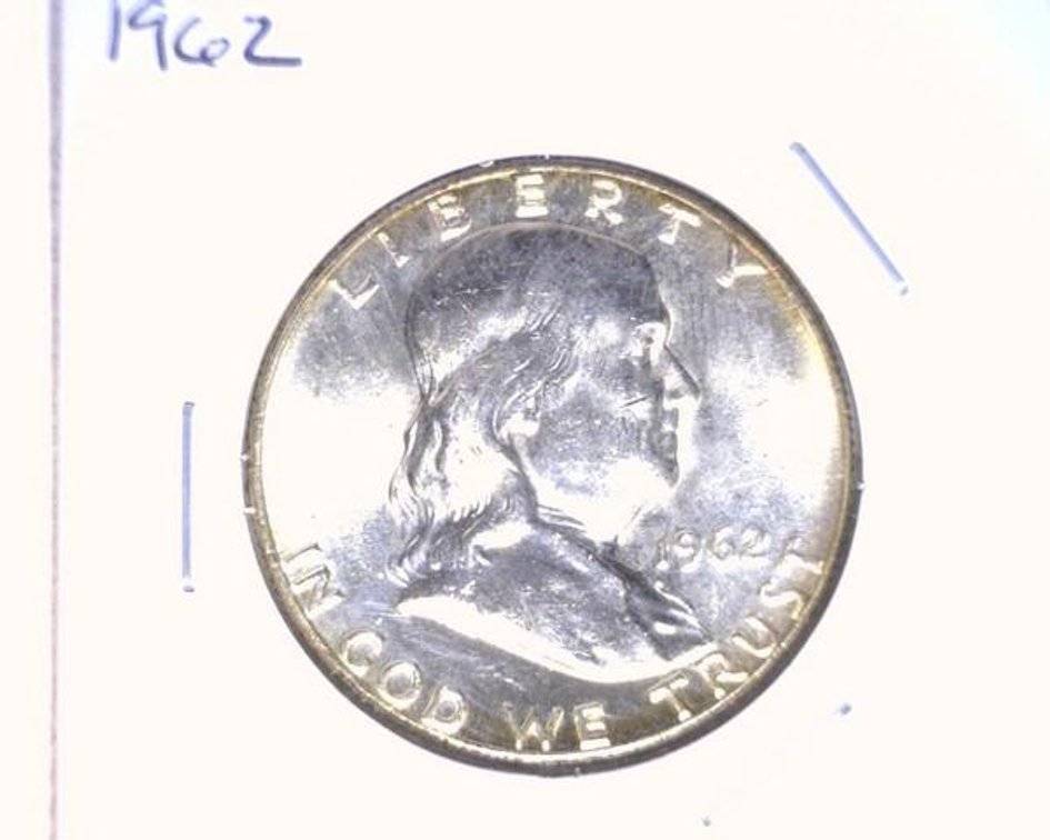 1962 Franklin half dollar