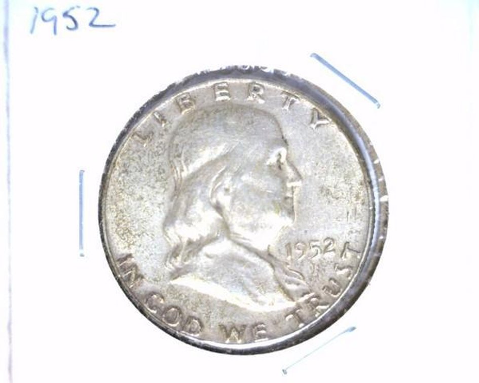 1952 Franklin half dollar